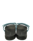 Hermes Blue Mineral Suede Goatskin Chypre Sandal 37
