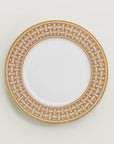 Hermes Porcelain Mosaique Au 24 Gold Dinner Plate (Set of 2)