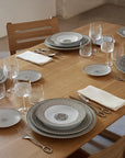 Hermes Porcelain Mosaique Au 24 Platinum Tart Platter (Set of 2)