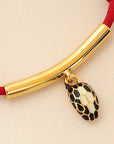 Bvlgari Ruby Red Serpenti Forever Cord Bracelet