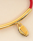 Bvlgari Ruby Red Serpenti Forever Cord Bracelet
