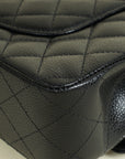 Chanel Black CC Classic 11.12 Double Flap Medium Bag