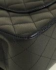 Chanel Black CC Classic 11.12 Double Flap Medium Bag