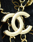 Chanel Black Multicolor CC Denim Quilted Mood Bucket Bag With Chain