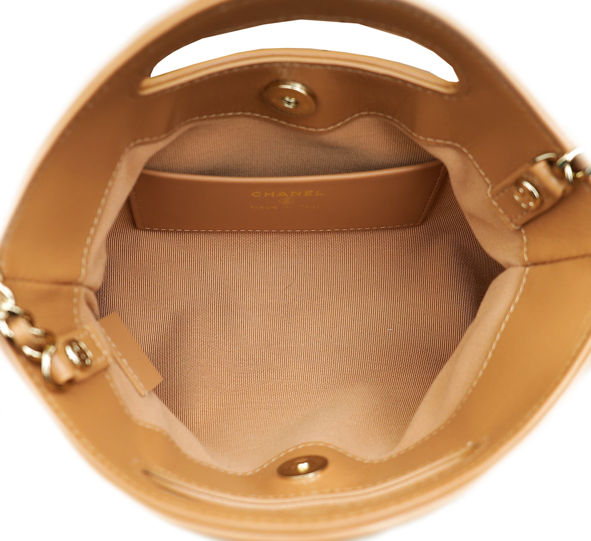 Chanel Dark Beige CC 31 Mini Shopping Bag