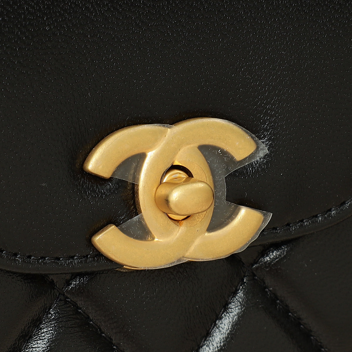 Chanel Black CC Mini Kelly Top Handle Bag