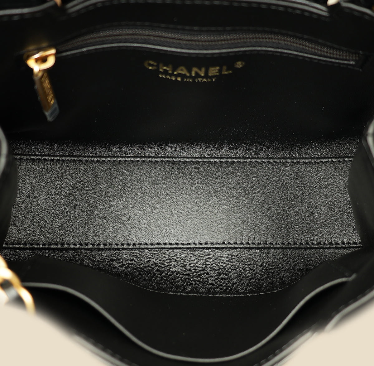 Chanel Black CC Mini Kelly Top Handle Bag
