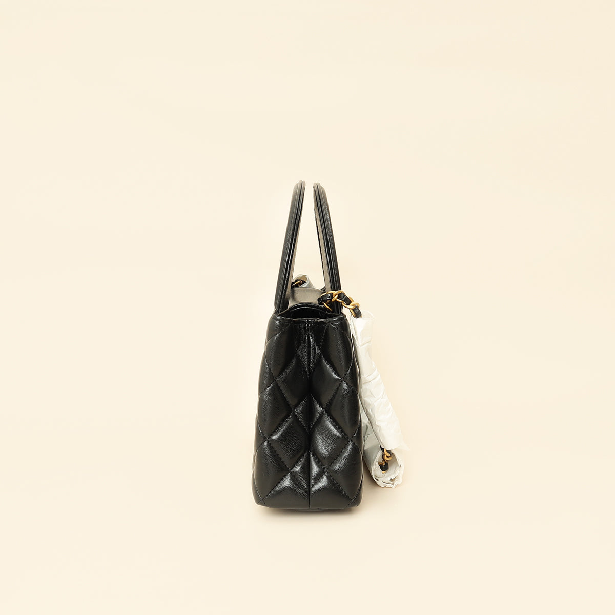 Chanel Black CC Mini Kelly Top Handle Bag