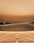 Chanel Dark Beige Coco Small Handle Bag