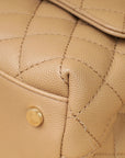 Chanel Dark Beige Coco Small Handle Bag