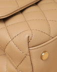 Chanel Dark Beige Coco Small Handle Bag