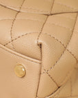 Chanel Dark Beige Coco Small Handle Bag