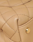 Chanel Dark Beige Coco Small Handle Bag