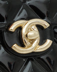 Chanel Black Resin Flap Bag Hoop Mirror Bangle