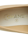 Chanel Beige CC Pocket Quilted Moccasin Loafer 38