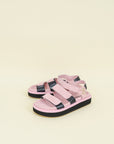 Chanel Bicolor CC Suede Velcro Flat Sandals 38