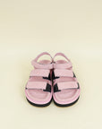 Chanel Bicolor CC Suede Velcro Flat Sandals 38