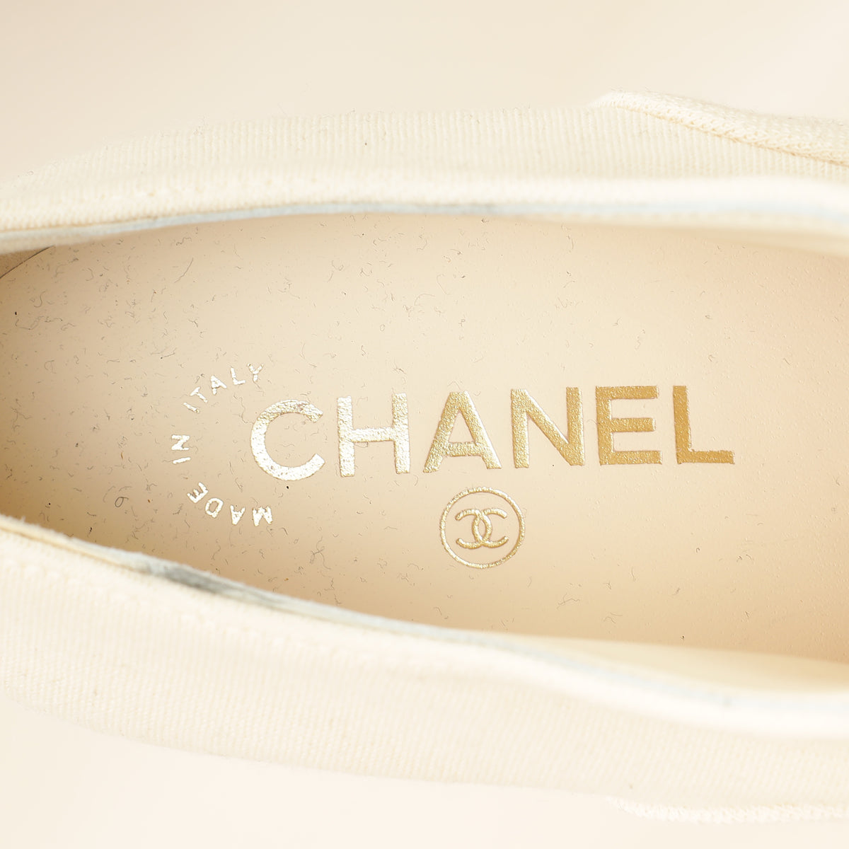 Chanel Bicolor Lace-Up Platform Pumps 39