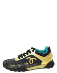 Chanel Bicolor CC Logo Metallic Lace Up Sneaker 40