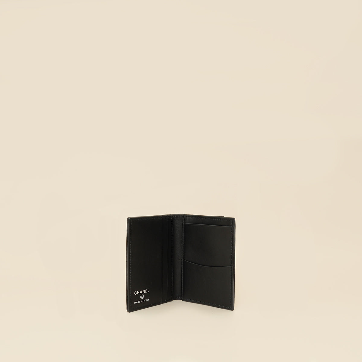 Chanel Black Quilted CC Card Holder