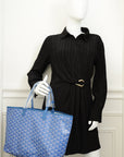 Goyard Blue Goyardine Saint Louis PM Bag