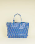 Goyard Blue Goyardine Saint Louis PM Bag