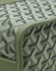 Goyard Kaki Limited Editions Goyardine Jacquard Villette PM Tote Bag