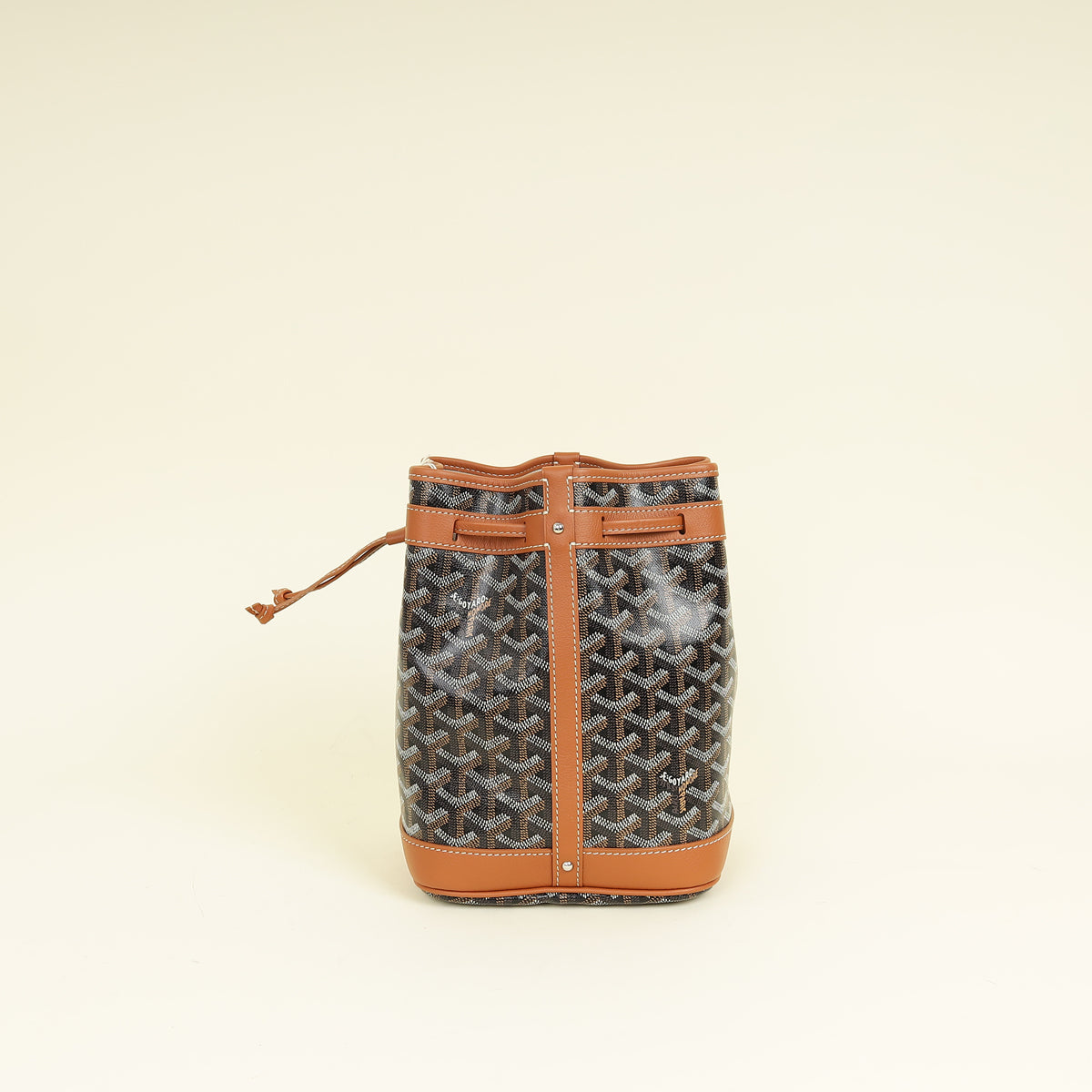 Goyard Brown Goyardine Petit Flot Bucket Bag
