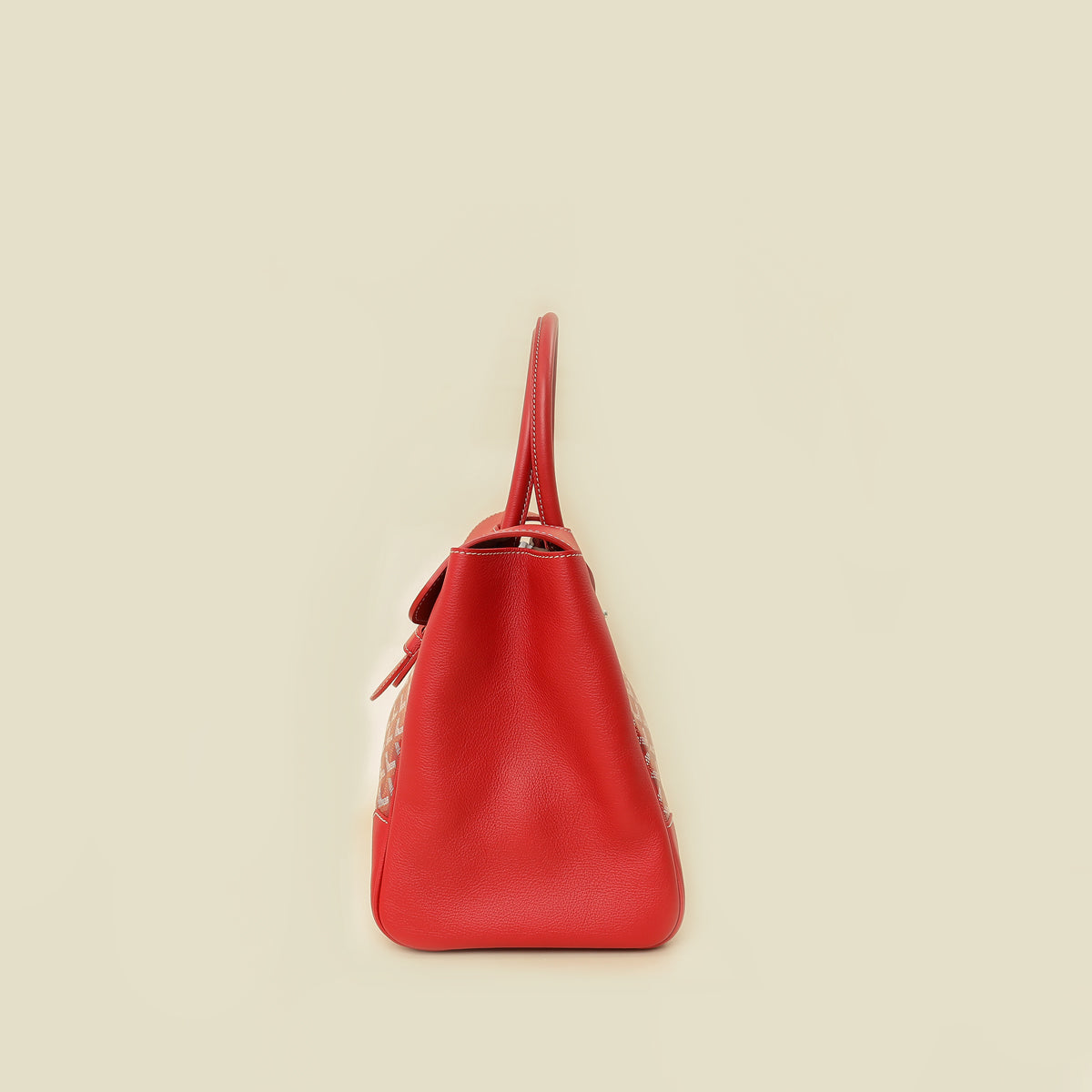 Goyard Red Goyardine Cabas Saigon MM Bag