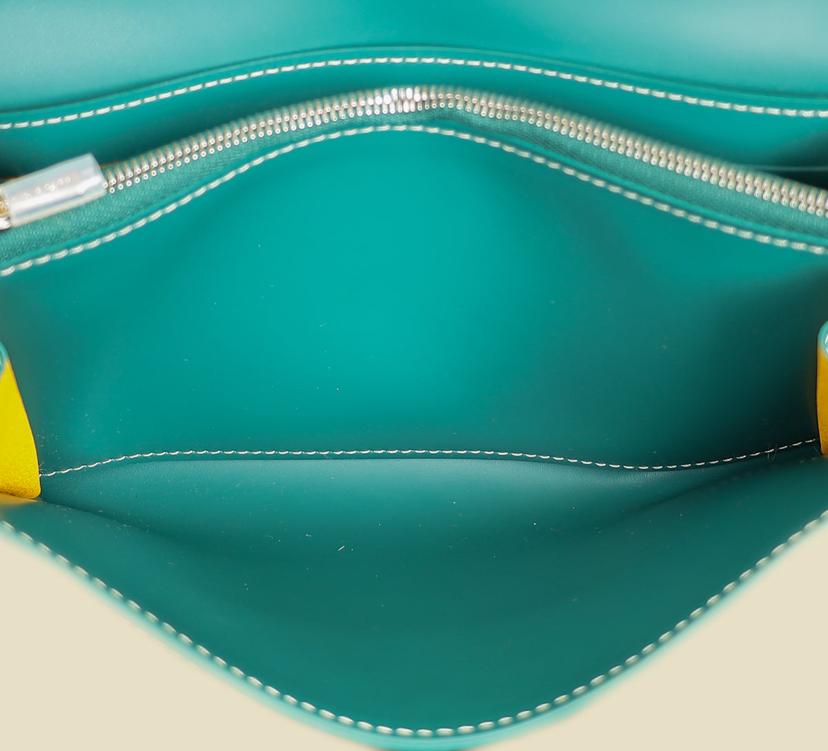 Goyard Green Goyardine Continental Wallet W/ Strap