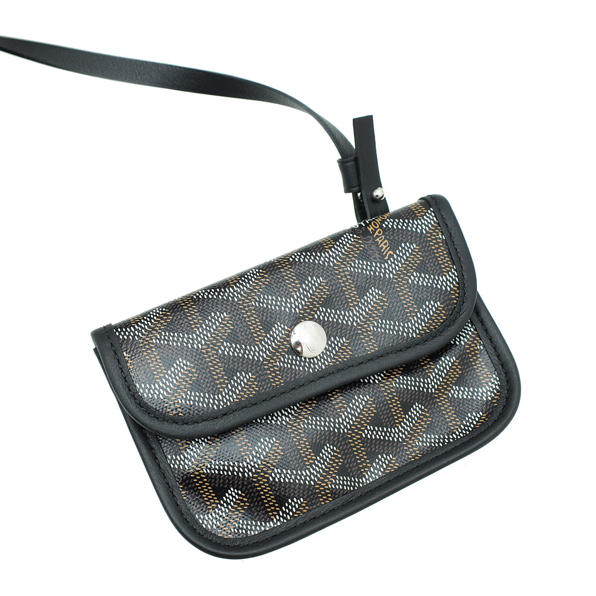 Goyard Black Goyardine Anjou Mini Reversible Bag