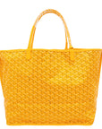Goyard Yellow Goyardine Anjou GM Reversible Bag