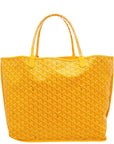 Goyard Yellow Goyardine Anjou GM Reversible Bag