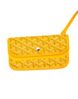 Goyard Yellow Goyardine Anjou GM Reversible Bag
