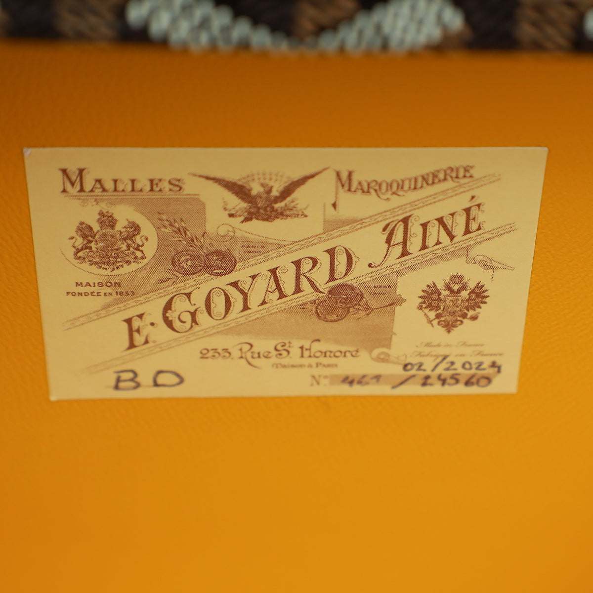Goyard Bicolor Saïgon Mini Trunk Bag