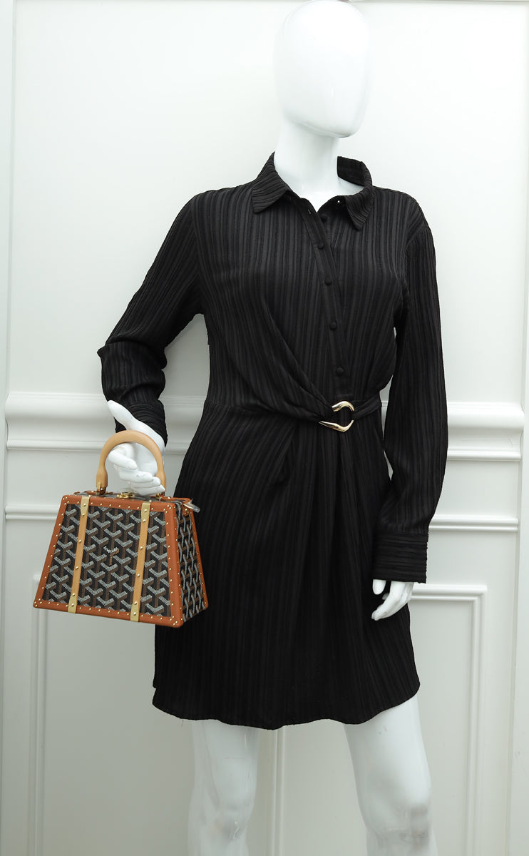 Goyard Bicolor Saïgon Mini Trunk Bag