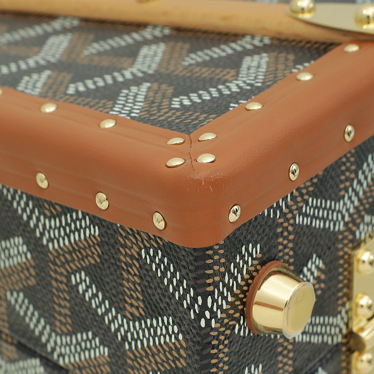 Goyard Bicolor Saïgon Mini Trunk Bag
