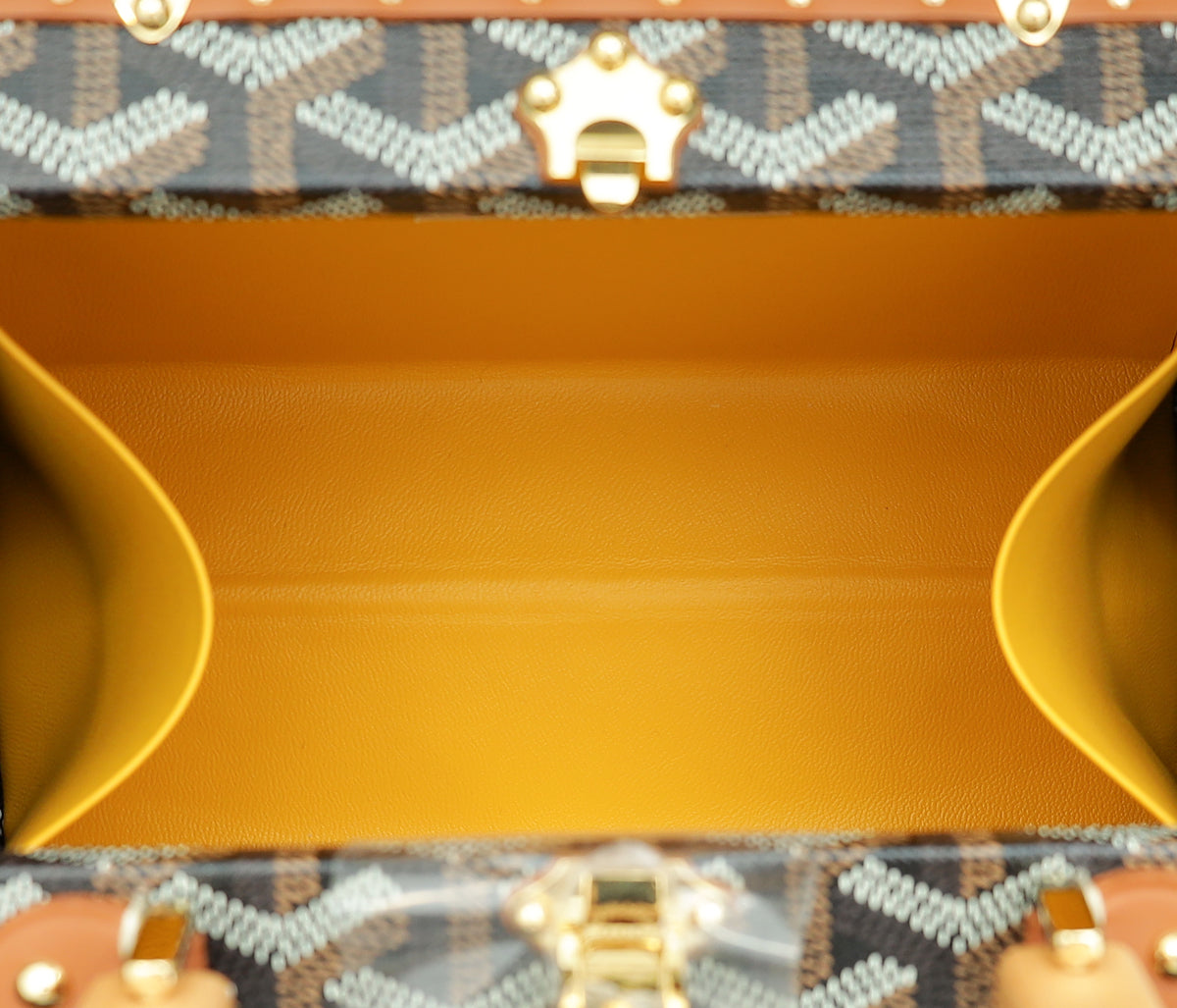 Goyard Bicolor Saïgon Mini Trunk Bag