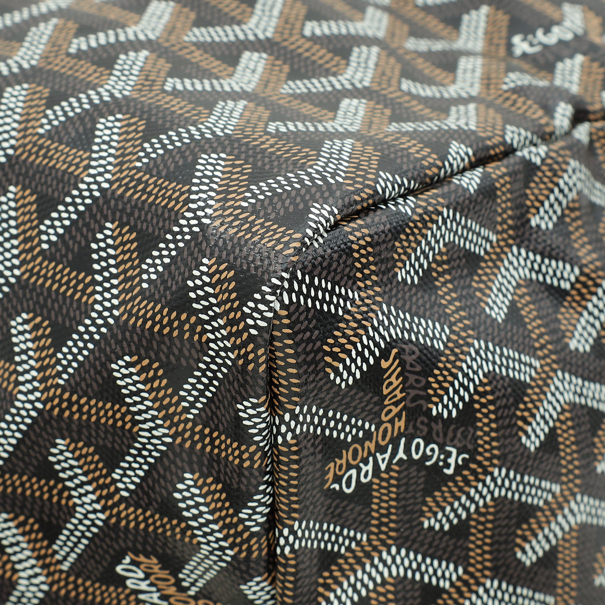Goyard Black Goyardine Saint Louis GM Bag