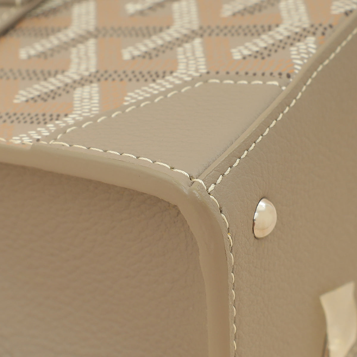 Goyard Light Gray Structure Nano Saigon Bag