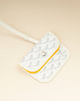 Goyard White Goyardine Mini Anjou Reversible Bag