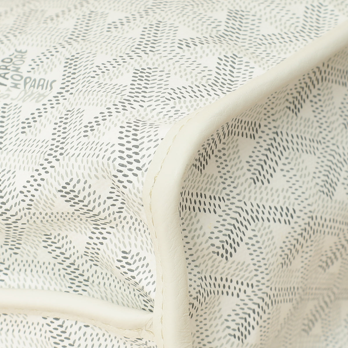 Goyard White Goyardine Mini Anjou Reversible Bag