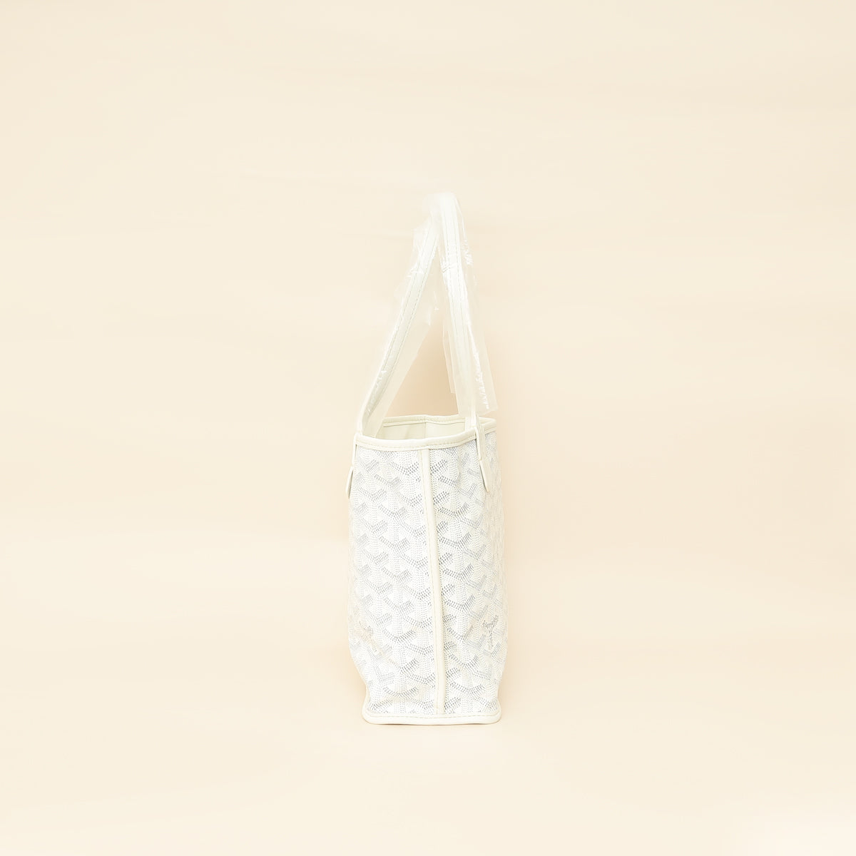Goyard White Goyardine Mini Anjou Reversible Bag
