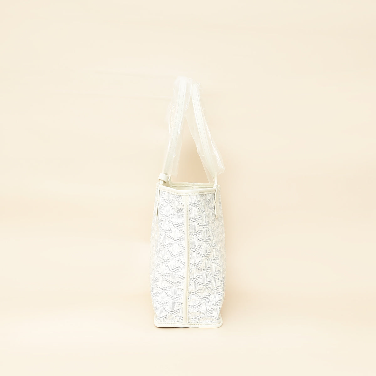Goyard White Goyardine Mini Anjou Reversible Bag