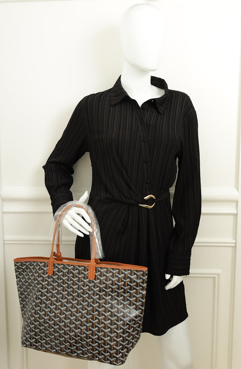 Goyard Bicolor Goyardine Saint Louis PM Bag