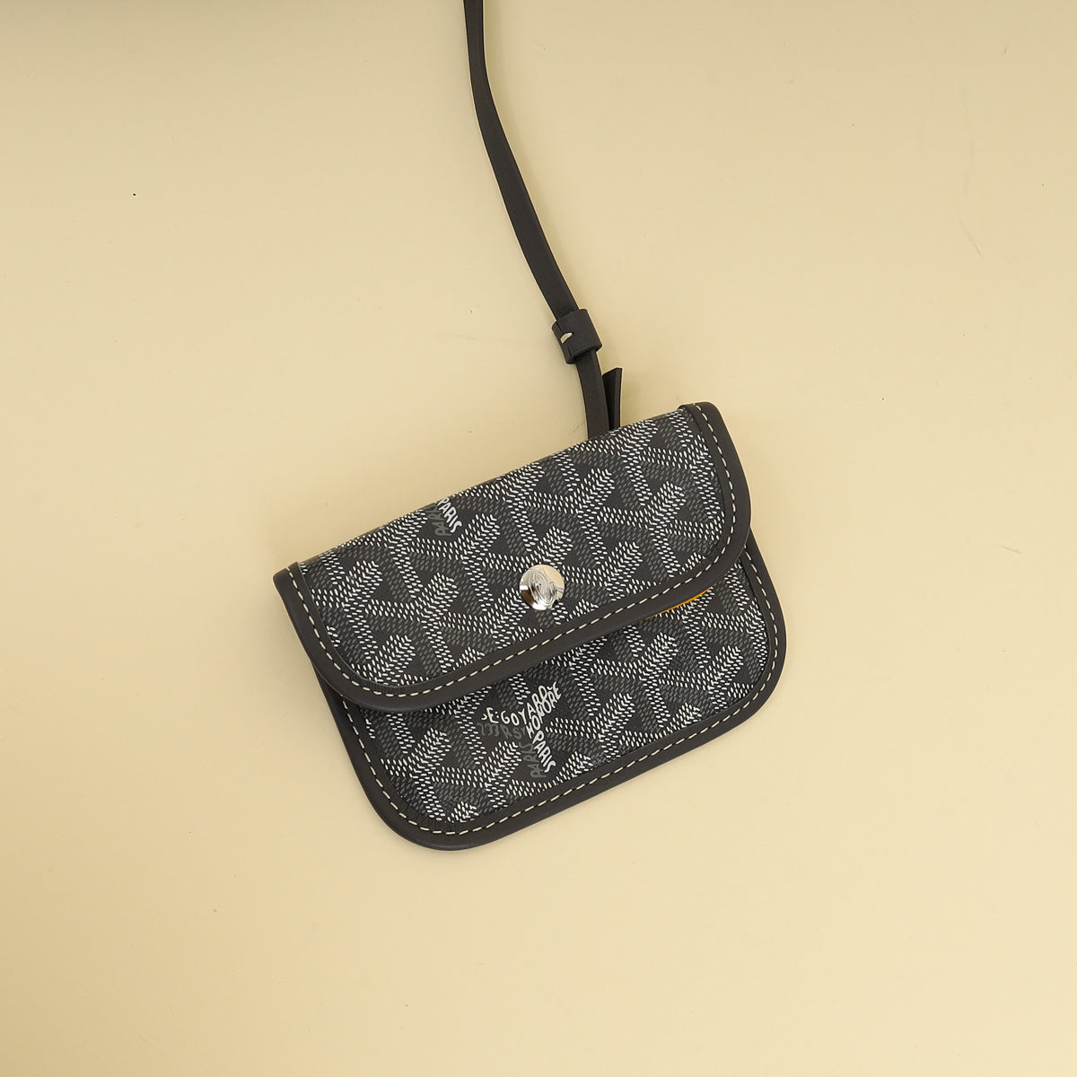 Goyard Gray Goyardine Reversible Anjou Mini Bag