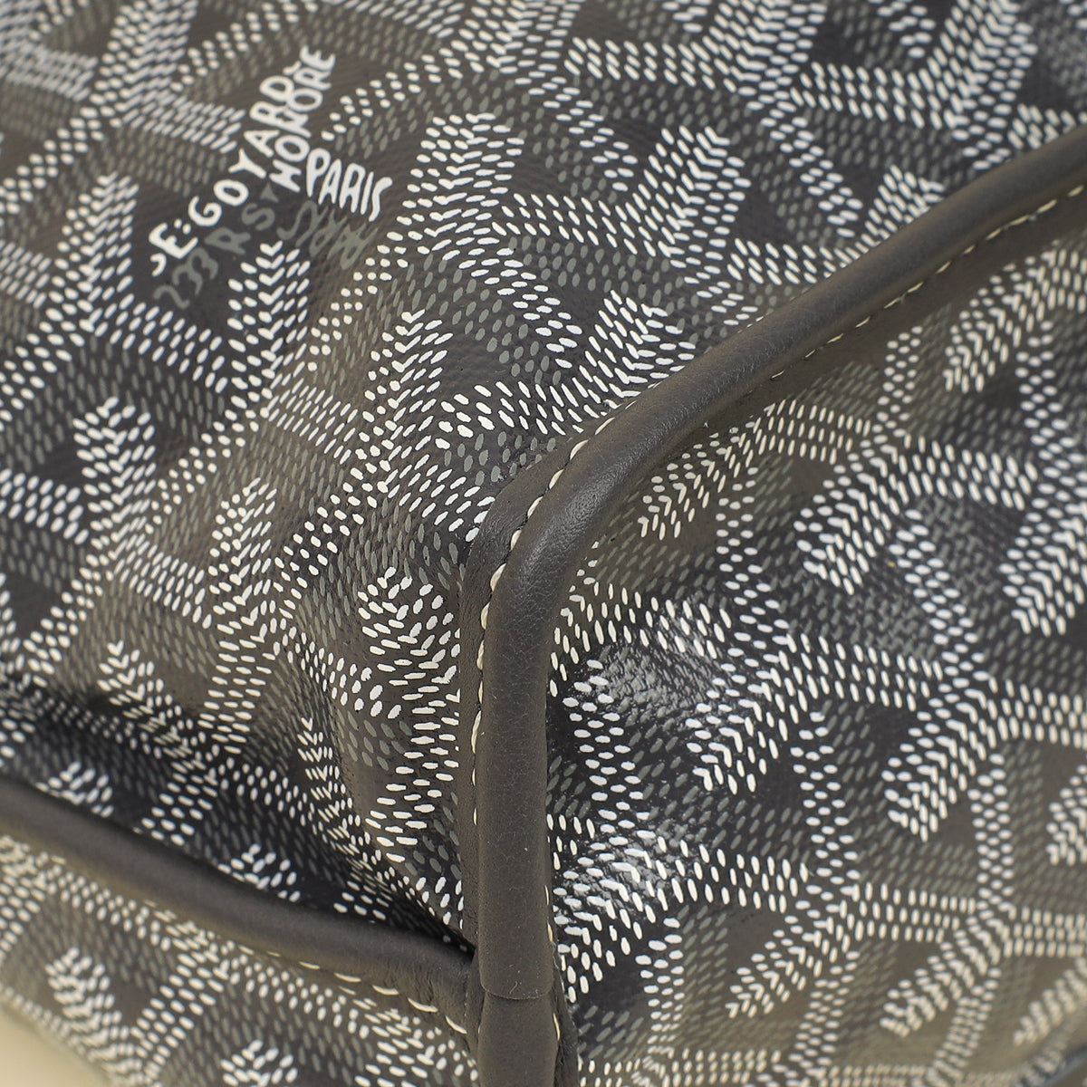 Goyard Gray Goyardine Reversible Anjou Mini Bag