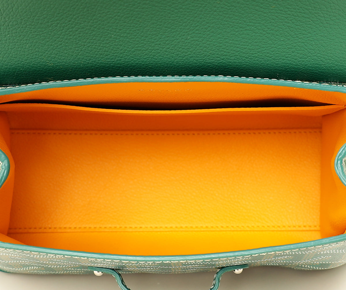 Goyard Green Goyardine Saigon Souple Mini Bag