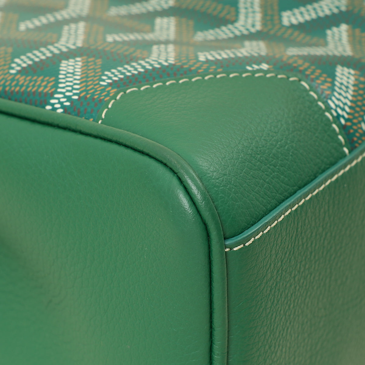 Goyard Green Goyardine Saigon Souple Mini Bag