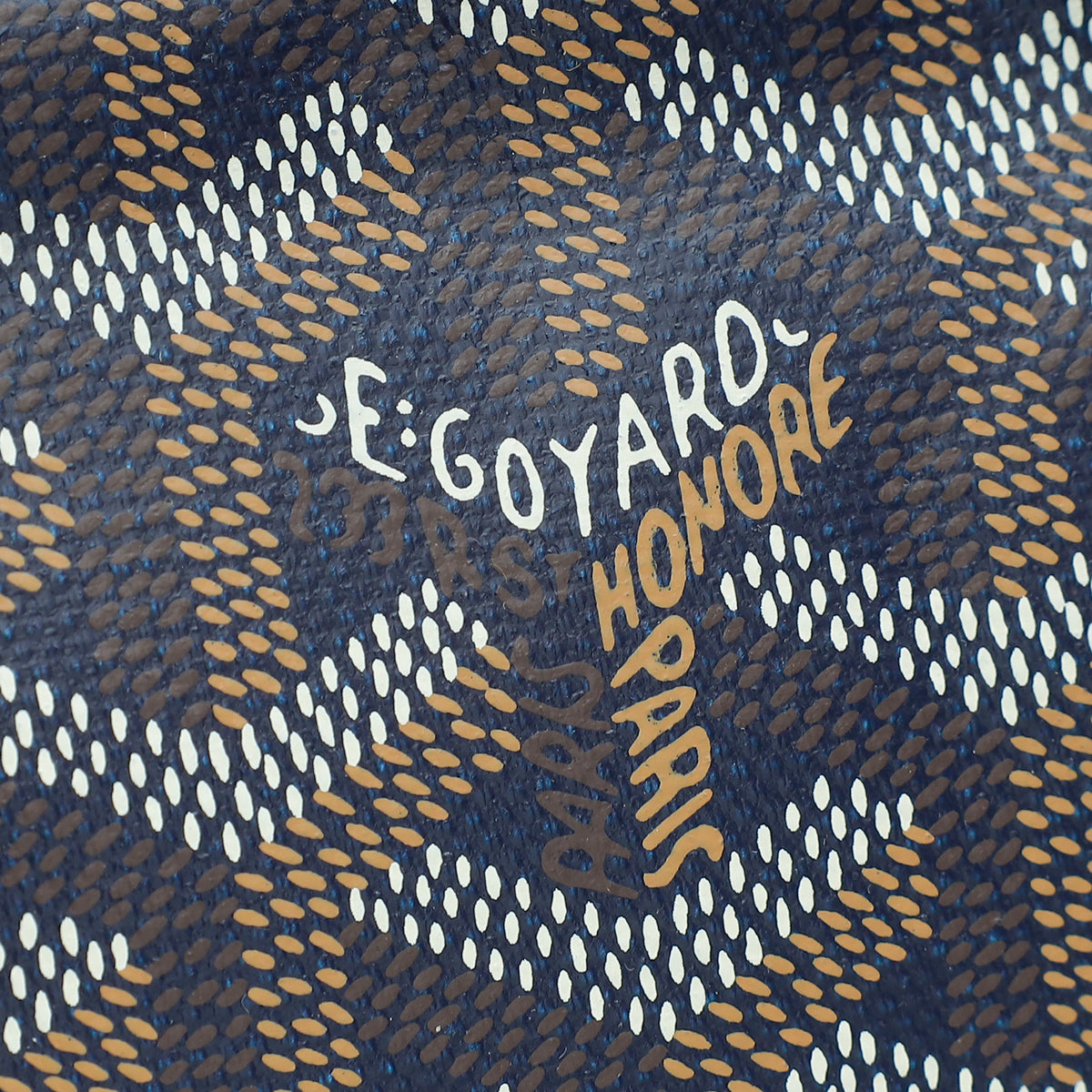 Goyard Navy Blue Goyardine Saint Louis PM Bag